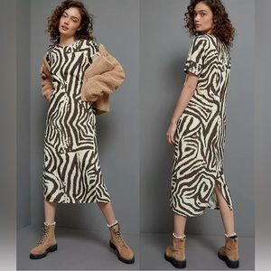 Anthropologie Corey Lynn Zebra Dress Size S